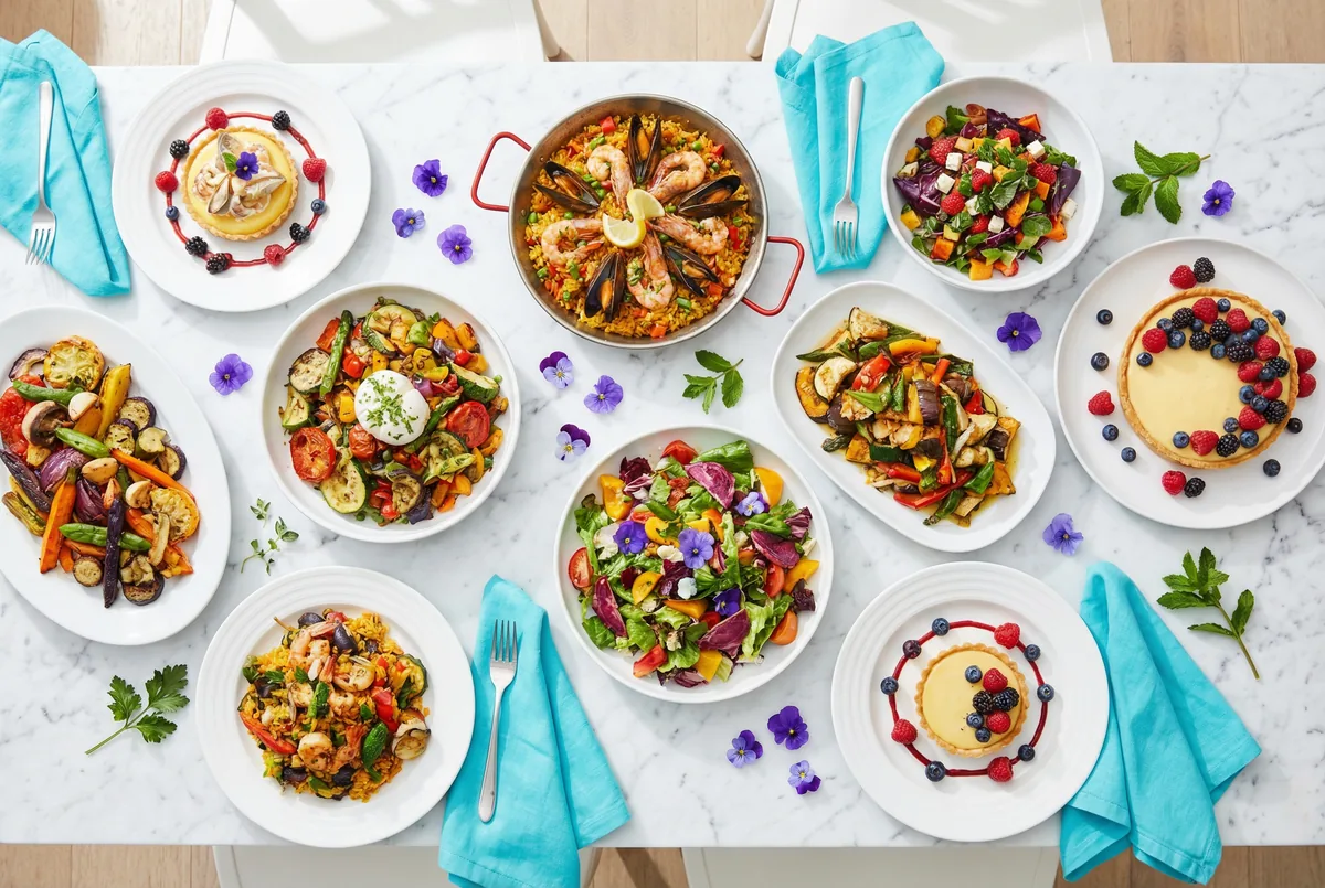Contenido UGC de alimentación con fotografía de comida colorida y smartphone
