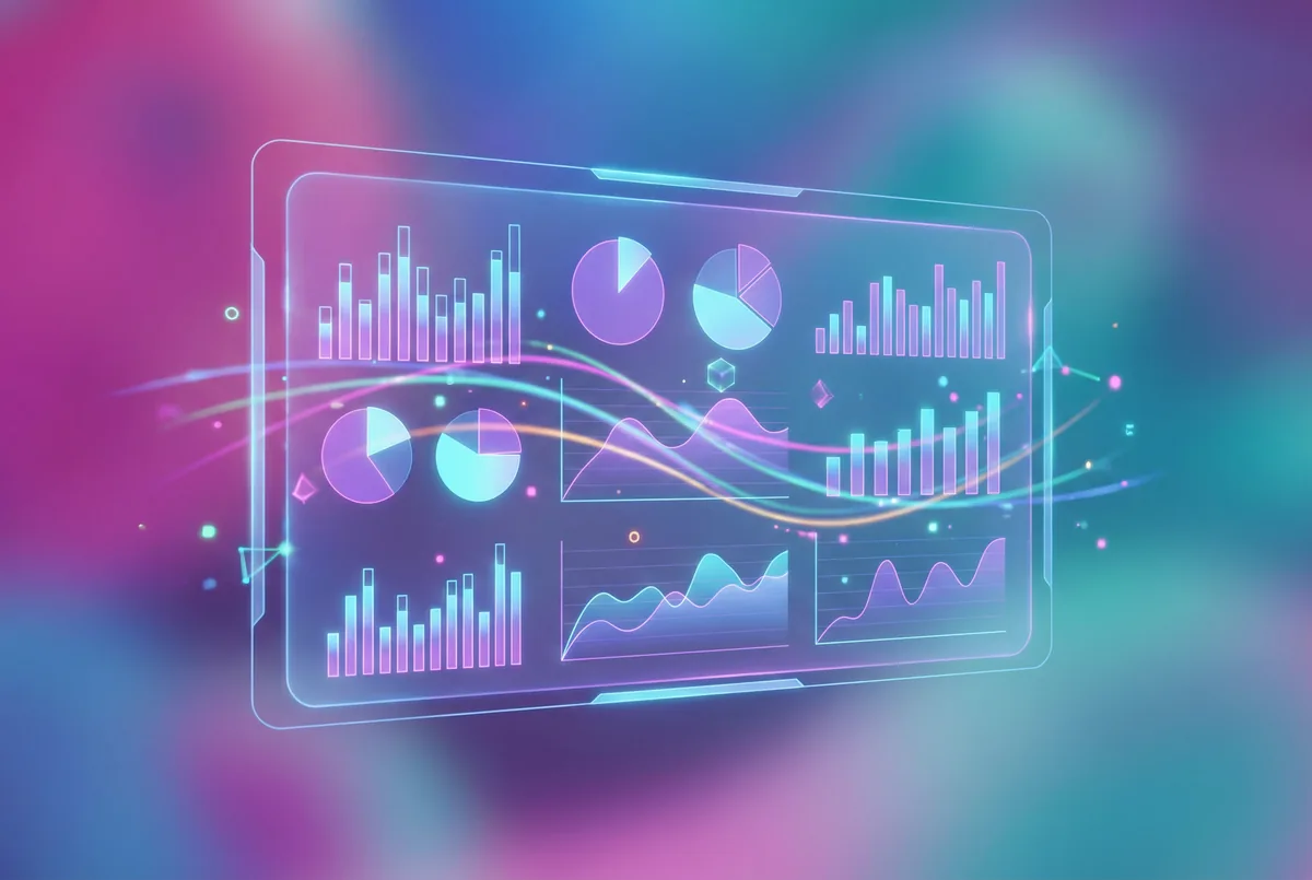 Dashboard of UGC campaign metrics and KPIs with performance graphs